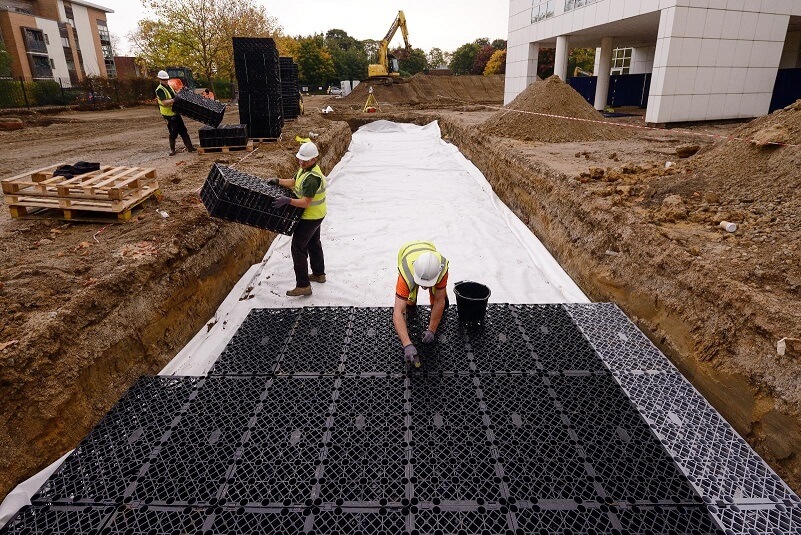 פרויקט מזרח תיכון - תאי אגירה Polystorm